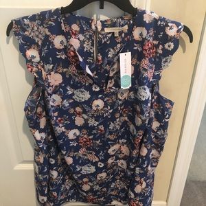 41 Hawthorn Women’s Plus cap-sleeve blouse